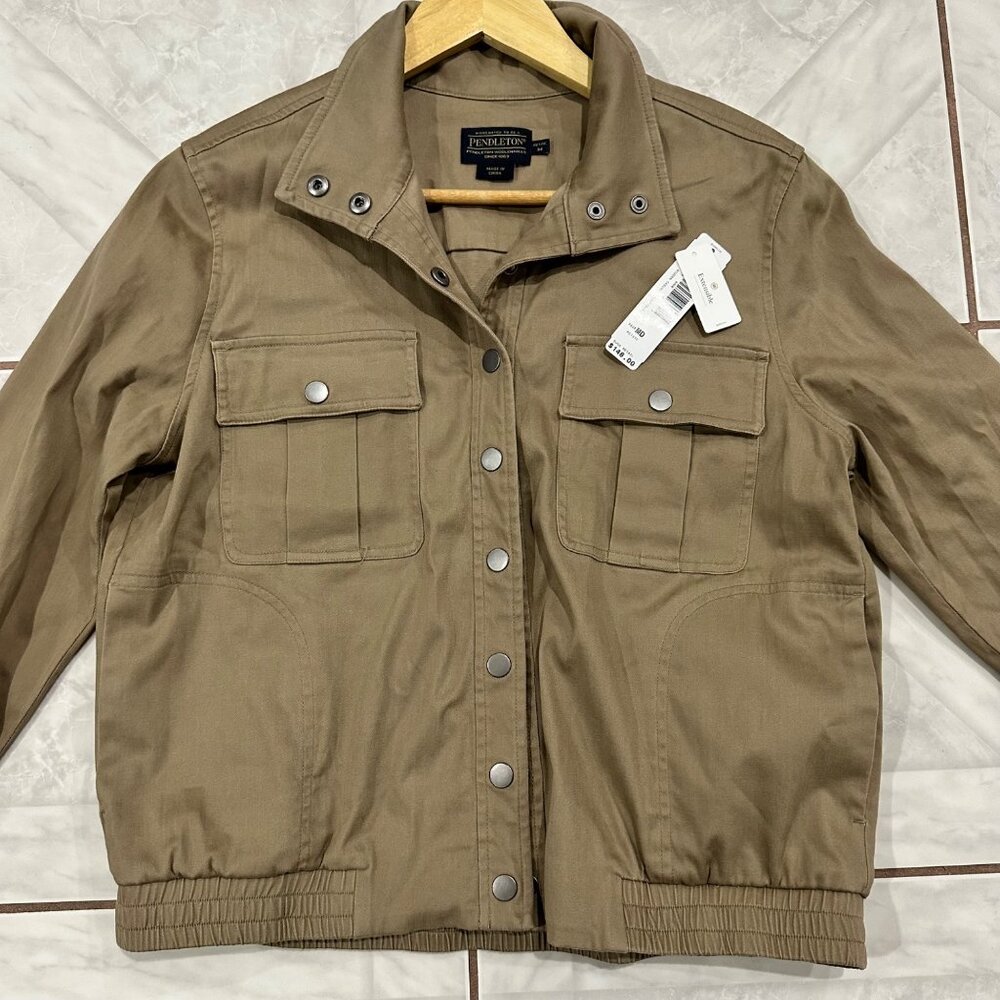 Pendleton Jacket Womens Medium Petite Malin Tan B… - image 5